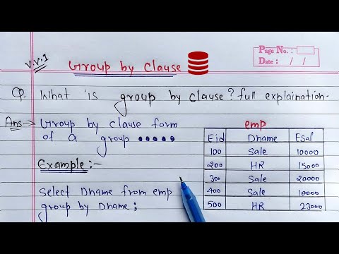 group by clause in sql | Oracle Database