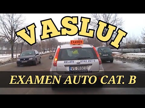 Examen Auto VASLUI traseu Traian - Copou - Cartier - Centru - Crucea Garii