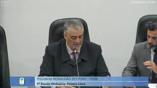 Sessão ordinária da Câmara de Vereadores Irati 29/08/2023