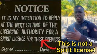 Follow this procedure when apply for a spirit license in Jamaica to operate a Bar.