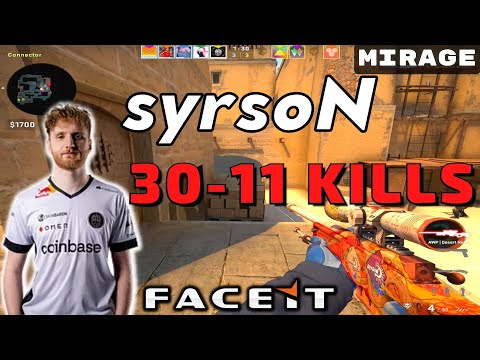 CSGO POV BIG syrsoN (30-11) Mirage 𝙒𝙞𝙣 (16-6) / Faceit 13.01.2023