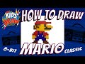 How To Draw Mario Classic 8 Bit Pixel Version