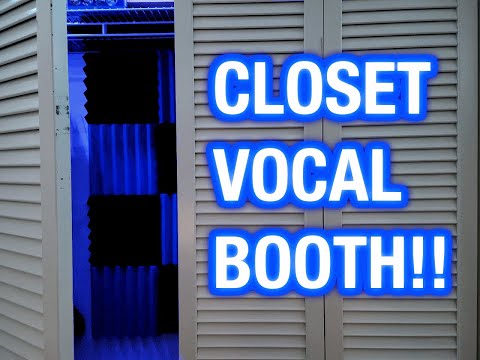 I BUILT A RECORDING BOOTH IN MY CLOSET!!! 🎤😷
