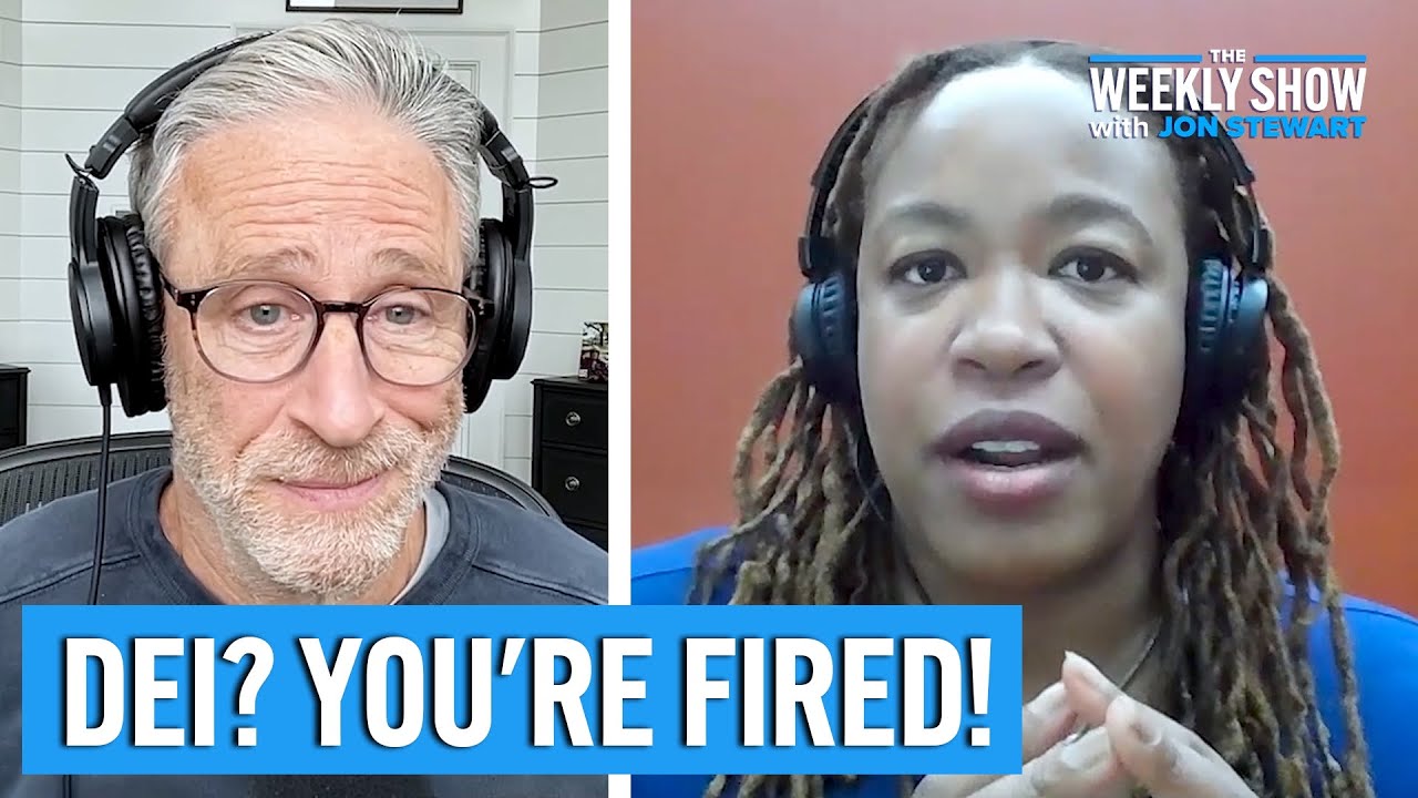 Jon Stewart & Heather McGhee discuss Anti-DEI Policies and Trump’s Autocracy | The Weekly Show
