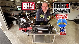 Weber SLATE 17” Portable Gas Griddle! / One Year Review! / Rust Resistant Griddle?