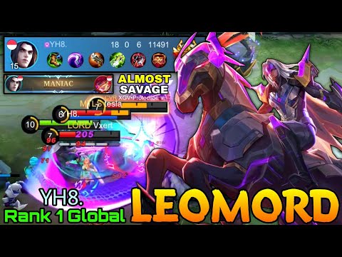 RIP Savage Leomord 18 Kills Gameplay! - Top 1 Global Leomord by YH8. - Mobile Legends