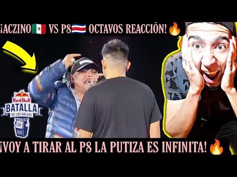 ACZINO🇲🇽 VS P8🇨🇷 REACCIÓN OCTAVOS | ¡TIRO AL P8 LA PUTIZA ES INFINITA!🔥| REDBULL INTERNACIONAL 2021