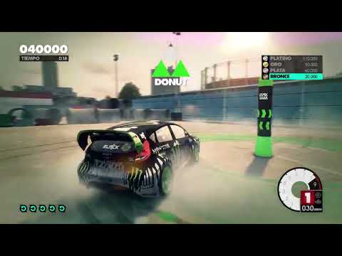 DIRT 3 PC GYMKHANA ACADEMY PARTE#5 KEN BLOCK DONUT TUTORIAL