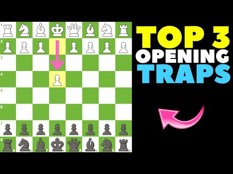 Top 3 Opening Traps for Black Against 1.e4