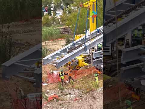 🚧 Pose des rails des ascenseurs inclinés de Cap Horizon à #Vitrolles !