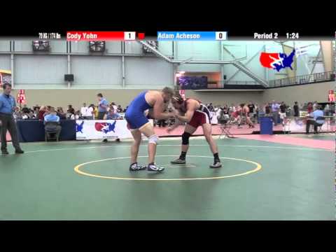 University Nat`ls FS  79 KG / 174 lbs: Cody Yohn vs. Adam Acheson