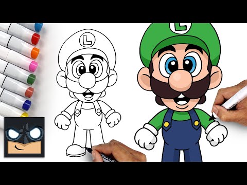 How To Draw Luigi | Super Mario
