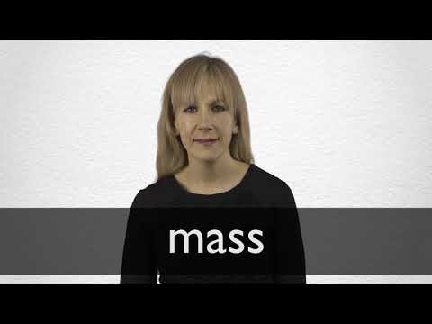 How to pronounce MASS in British English