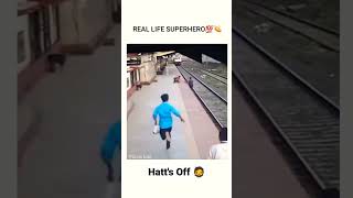 Blind Women Son fall on Railway Track Got Saved by Real Life Hero Mayur Shelke