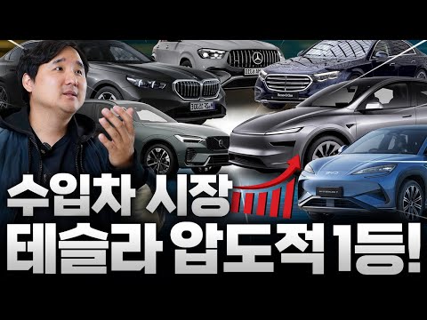 FSD 힘인가..? 테슬라가 1등 충격적인 수입차 판매량 근황, 중고차값 상승까지 그냥 압도적입니다...