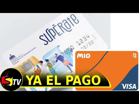 The payment for the SUPÉRATE card is now available. Today, the 13th, 1,650 pesos on the card.