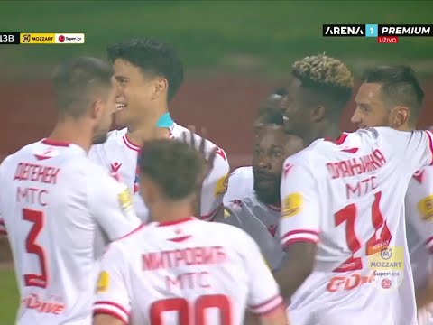 KRASO NA PRAVOM MESTU: Udarac Stamenića zakačio napadača Zvezde na putu do mreže / 11.08.2023.