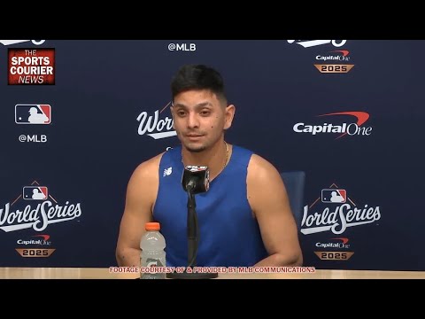 Andrés Giménez Blue Jays World Series Game 3 Press Conference