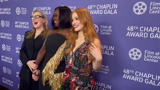 Meryl Streep, Viola Davis and Jessica Chastain at the 2023 Chaplin Awards Gala