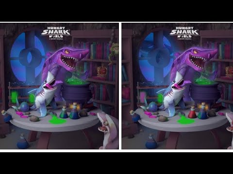 FIND DIFFERENCE DARK MAGIC SHARK !! - Hungry Shark World