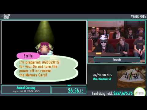 Awesome Games Done Quick 2015 - Part 132 - Animal Crossing by Forstride