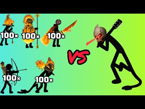 🔥 100x Fire Stickmen vs Demon Stickman Boss – Epic Stick Fight Animation Battle! 🔥