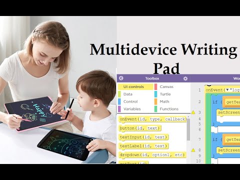 Live Online Coding Class 20 (Multidevice Writing Pad in Applab-Part 2)