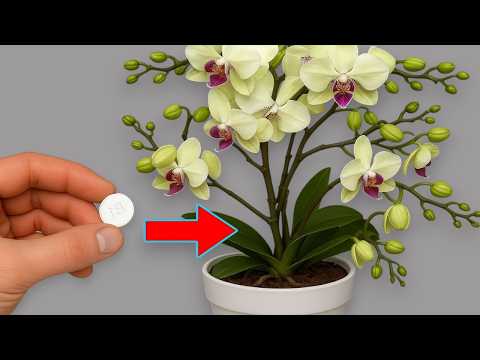 🌸Place under orchid! Suddenly 100 roots will appear and bloom all 4 seasons