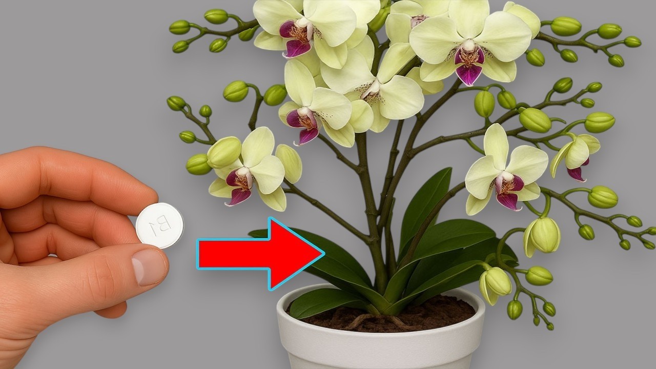 🌸Place under orchid! Suddenly 100 roots will appear and bloom all 4 seasons