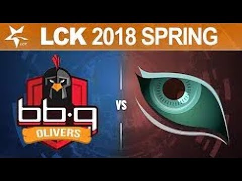 BBQ vs KDM Game 1   Week 9 Day 3 S8 LCK Spring 2018   BBQ Olivers vs Kongdoo Monster G1