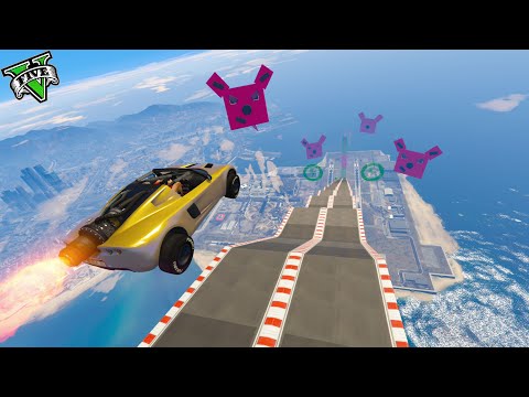 GTA 5 ONLINE 🐷 INFINITE XXXL MEGA RAMP 9999999% EXPLOSIVE!!! 🐷 COME ON!!