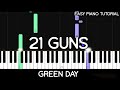 Green Day - 21 Guns (Easy Piano Tutorial)