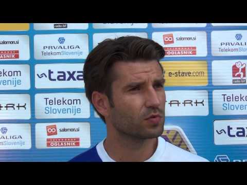 Luka Elsner pred tekmo Domžale - Triglav Kranj