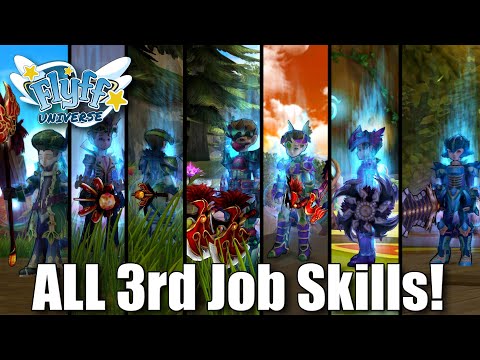 FlyFF Universe All 3rd Job Skills! (Master Variations, Passive's, Active's) Beta Gameplay!