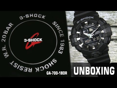 Casio G-Shock GA-700-1BDR Men Digital Analog Dial Black Resin Band-1