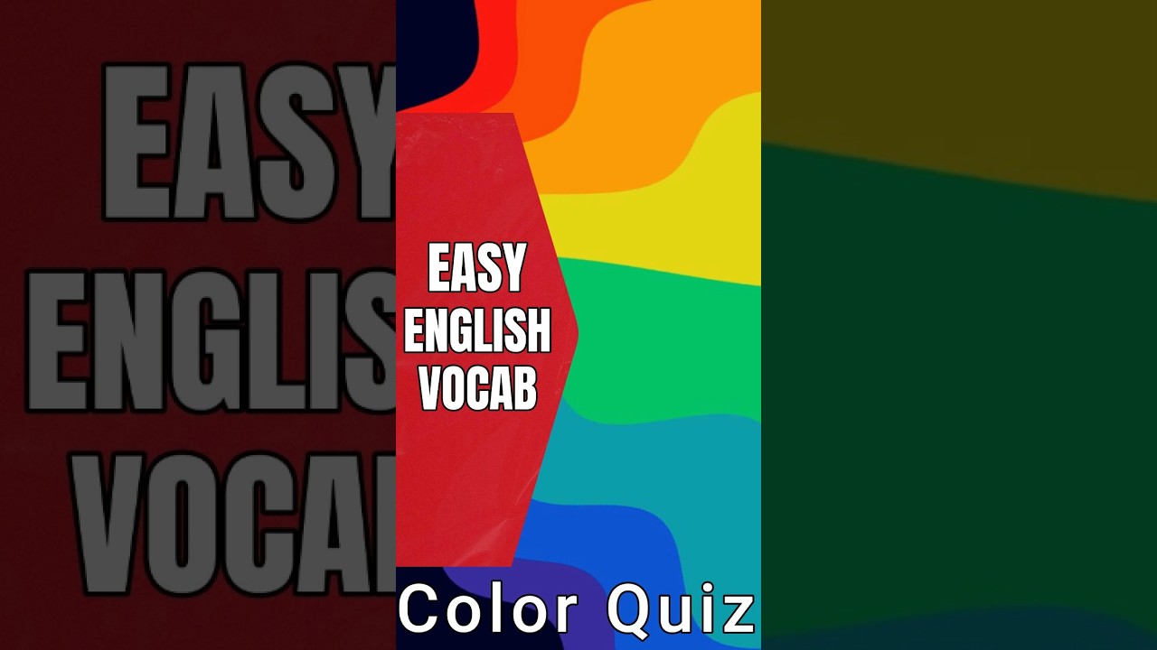 Easy English Interactive Color Quiz For Beginners