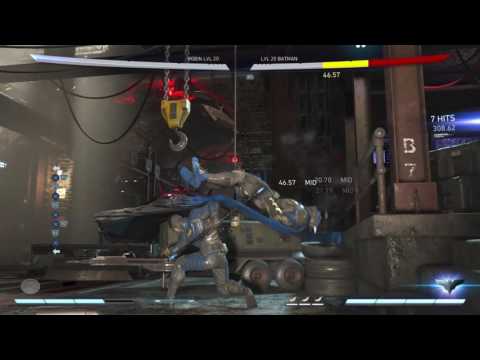 INJUSTICE 2 - DAMIAN WAYNE FULL NIGHTWING GEAR + ABILITY