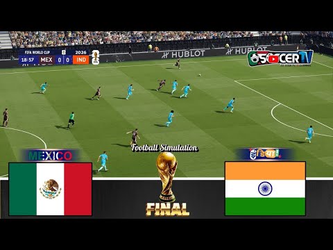 India vs. Mexico- FIFA World Cup 2026 Final USA Ft. Sunil Chetri, Ochoa | PES 21 Gameplay PC