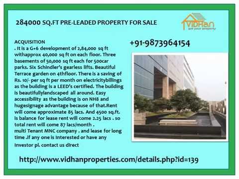 PRE LEASE PROPERTY FOR SALE IN DELHI NCR