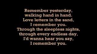 Skid Row I Remember You with lyrics