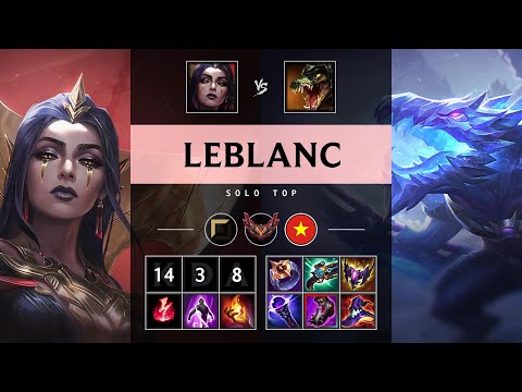 LeBlanc Top vs Renekton - VN Grandmaster Patch 25.16