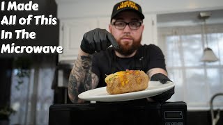 I Made All Of This In The Microwave! | Loaded Baked Potato Recipe