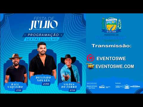 Segunda Noite de Festa de Julho 2026 - Parnamirim Pernambuco