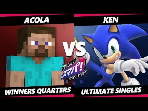 Sumapa 209 - Acola (Steve) Vs. KEN (Sonic) Smash Ultimate - SSBU