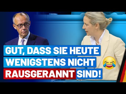 Alice Weidel destroys Merz's policies – Bundestag in turmoil! 😂 - AfD parliamentary group in the ...