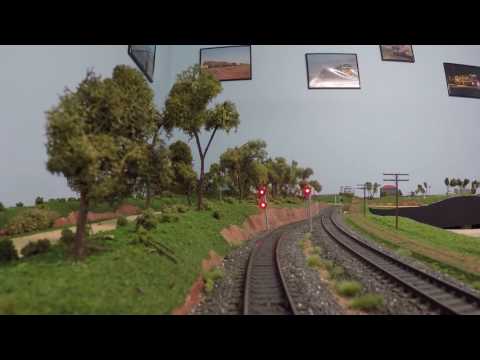 SAR Cab View Cross with Triple 930 Freight (Model Trains)