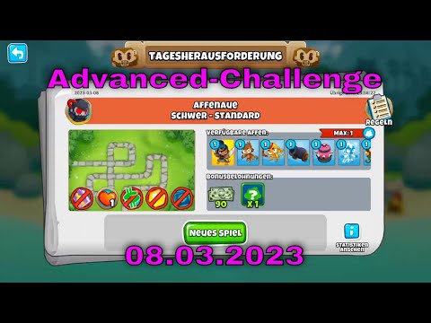 Top-Herausforderung 08.03.2023 | bloonstd6 - Advanced Challenge schwer