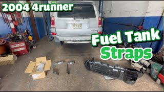 Replacing FUEL TANK straps and under cover on Toyota 4Runner 2004 2005 2006 2007 2008 2009