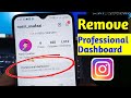 Instagram Professional Dashboard kaise hataye || Delete Instagram Professional Dashboard