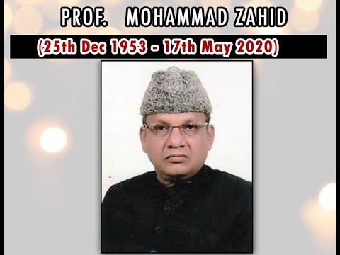 Prof. Mohd. Zahid Sb. I Urdu Department, AMU I Life & Works I Tribute from Sabrahadi
